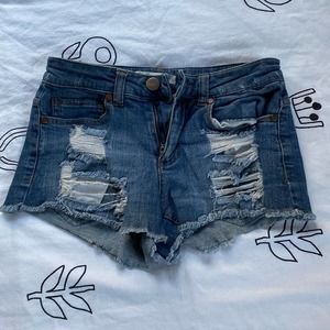 Love, Fire Jean shorts